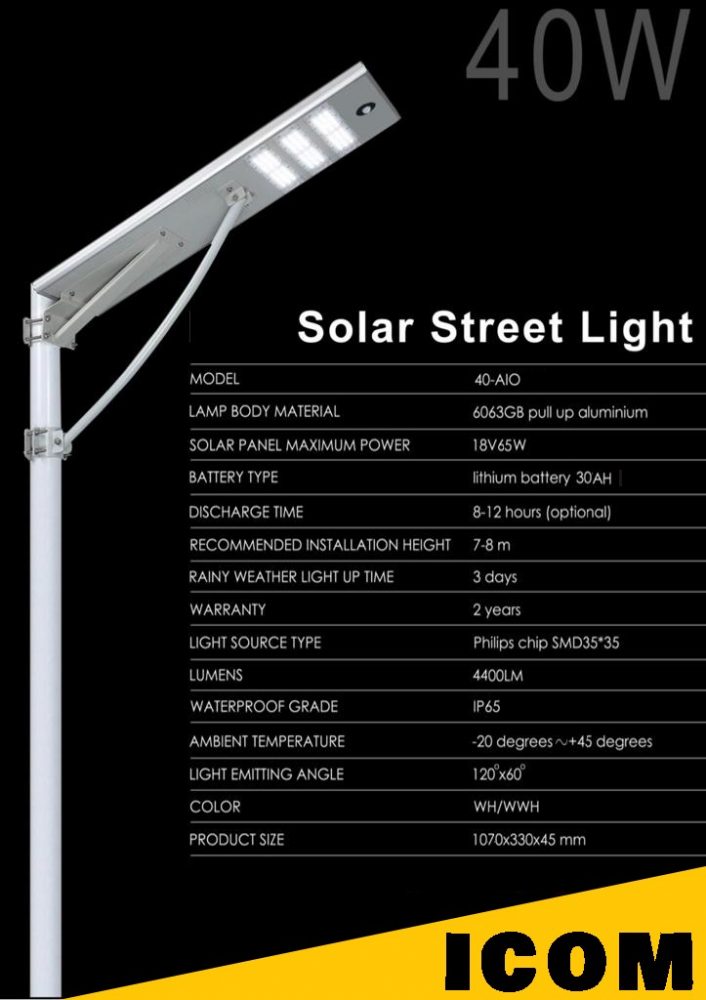Solar Street Light 40W