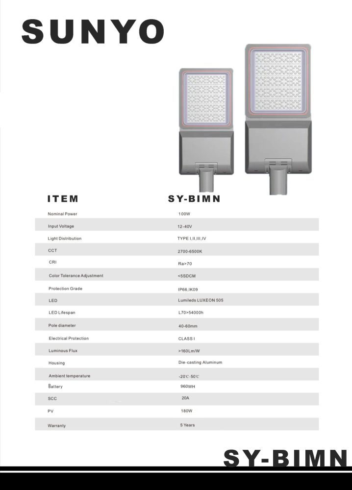 SUNYO SY-BIMN 2022 - 100W